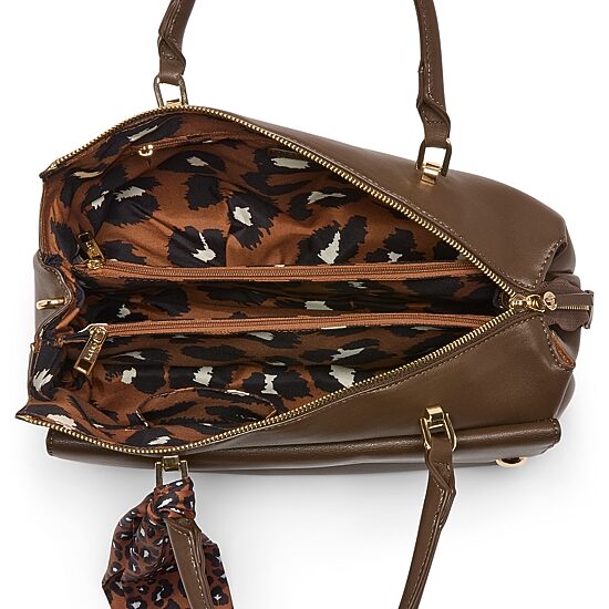 Nicole Miller Multi Compartment Front Flap Satchel