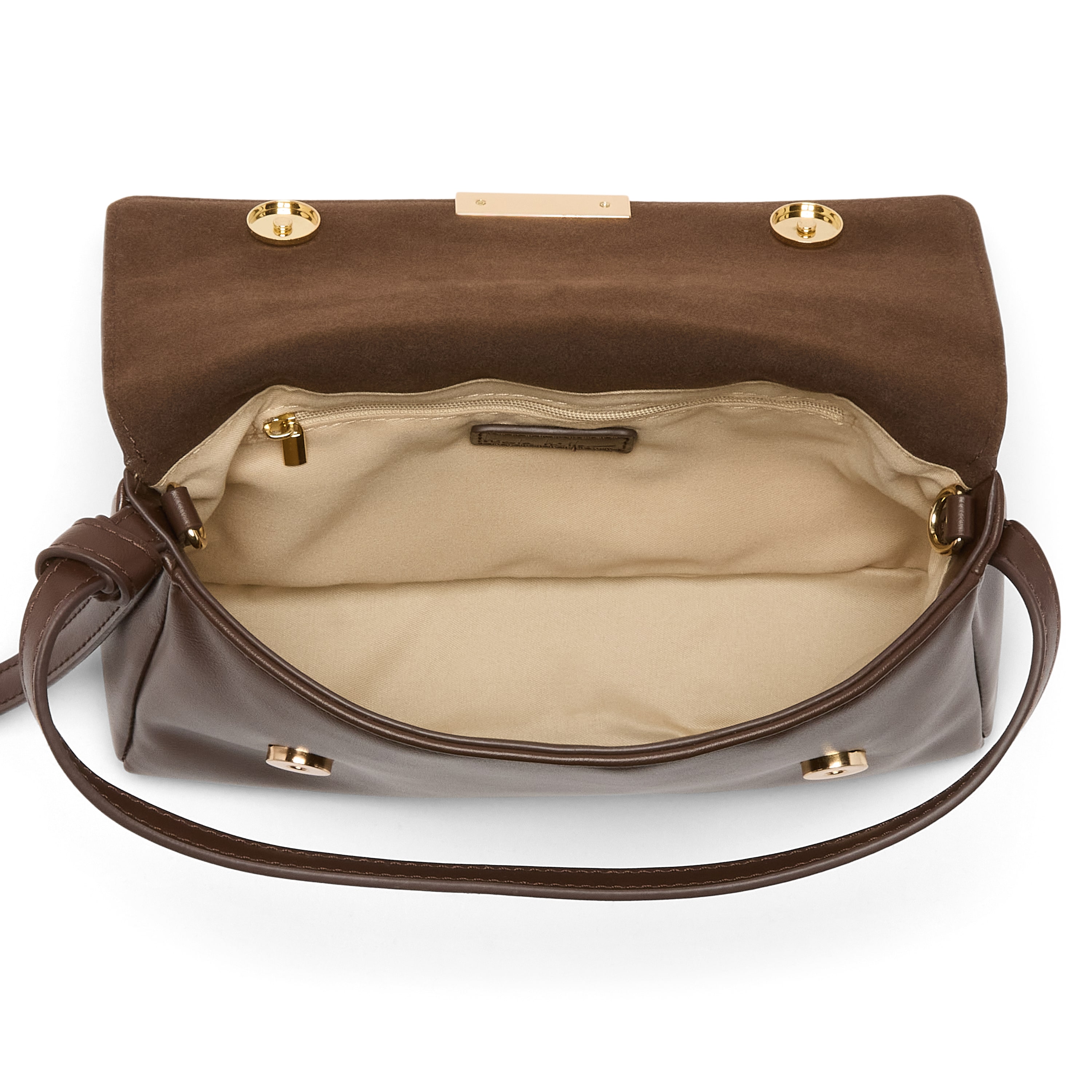 Nicole Miller Mixed Material Shoulder Bag