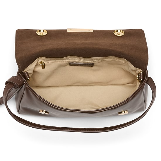 Nicole Miller Mixed Material Shoulder Bag