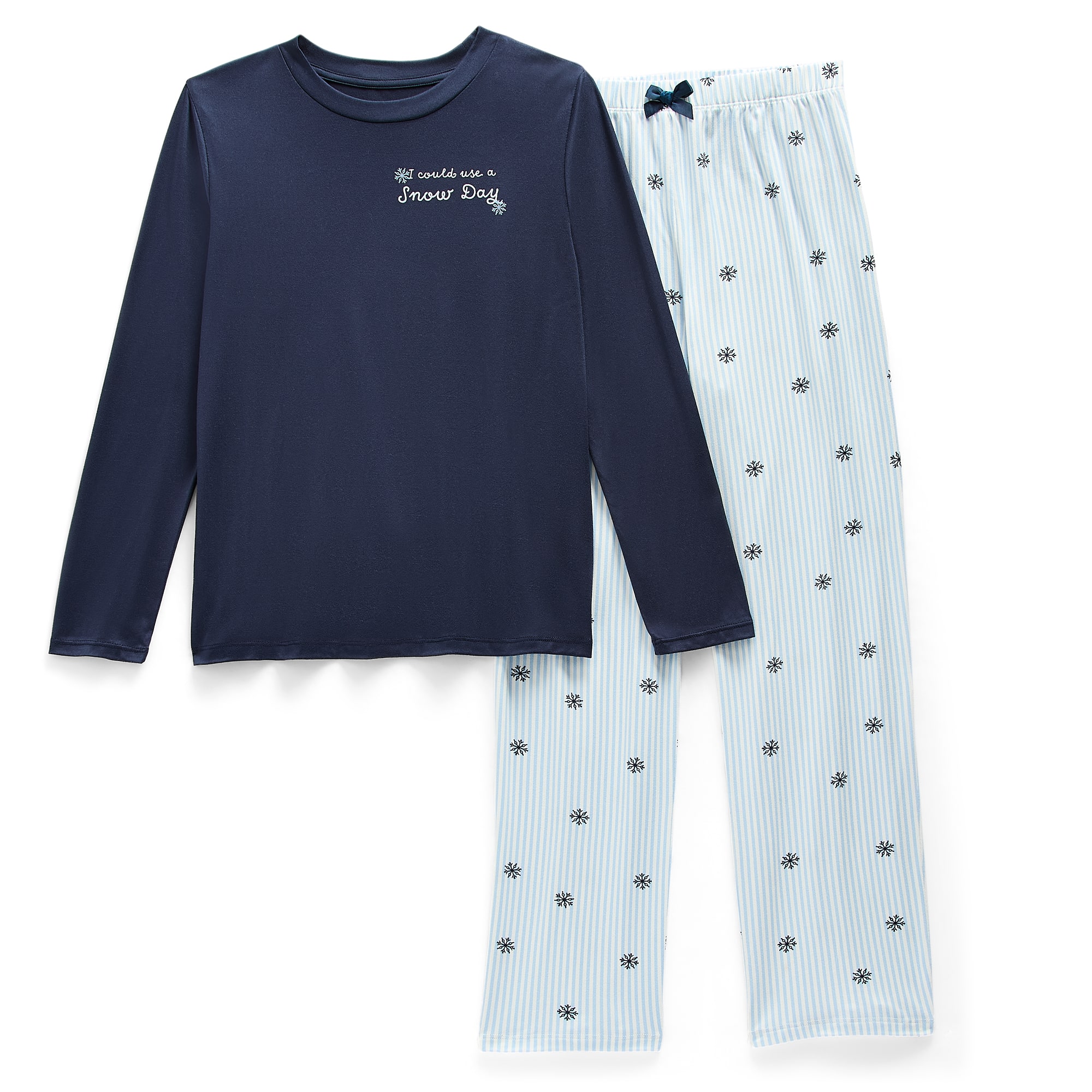 Jaclyn Na Big Kid Girls Crew Neck Long Sleeve 2-pc. Pajama Set