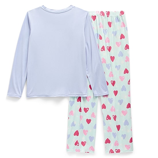 Jaclyn Na Big Kid Girls Crew Neck Long Sleeve 2-pc. Pajama Set
