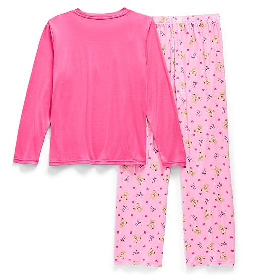 Jaclyn Na Big Kid Girls Crew Neck Long Sleeve 2-pc. Pajama Set