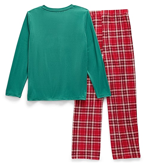 Jaclyn Big Kid Girls Crew Neck Long Sleeve 2-pc. Big Kids Pajama Set