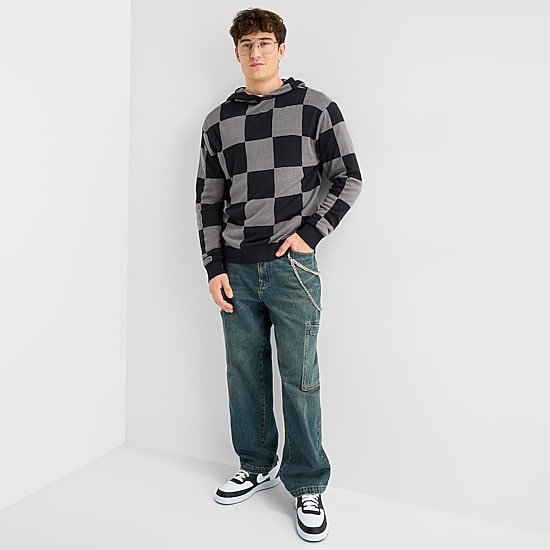 Grayson Threads, The Label Mens Hooded Long Sleeve Pullover Sweater