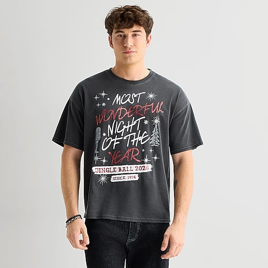 Jingle Ball Unisex Adult Crew Neck Short Sleeve Regular Fit Graphic T-Shirt