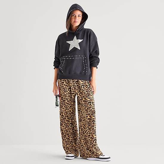 Grayson Threads, The Label Womens Long Sleeve Fleece Hoodie
