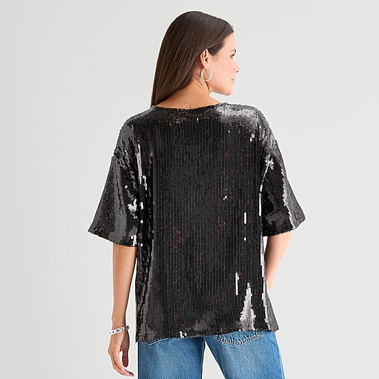 Grayson Threads, The Label Womens Boat Neck Short Sleeve T-Shirt
