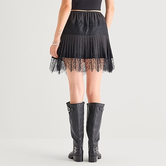 Grayson Threads, The Label Womens Mid Rise Mini Flared Skirt
