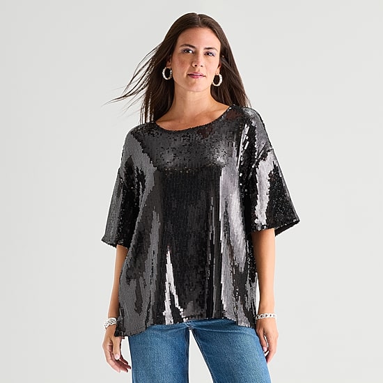Grayson Threads, The Label Womens Boat Neck Short Sleeve T-Shirt