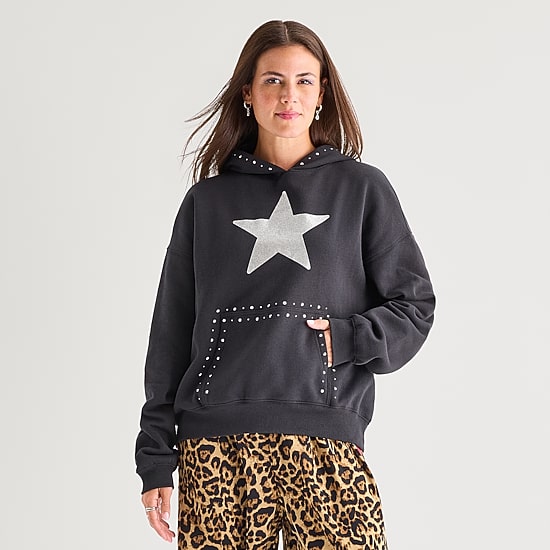 Grayson Threads, The Label Womens Long Sleeve Fleece Hoodie
