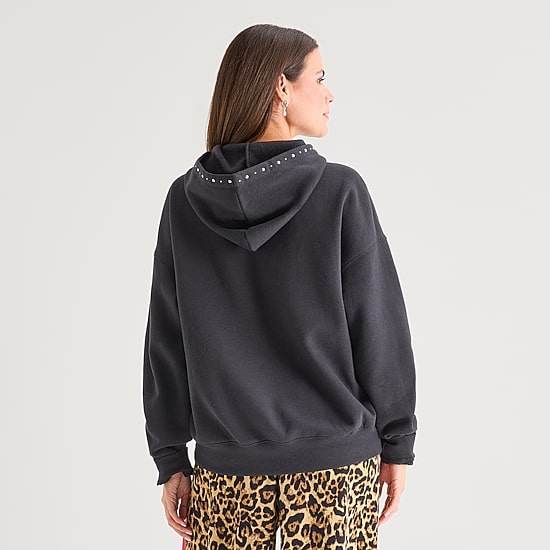 Grayson Threads, The Label Womens Long Sleeve Fleece Hoodie