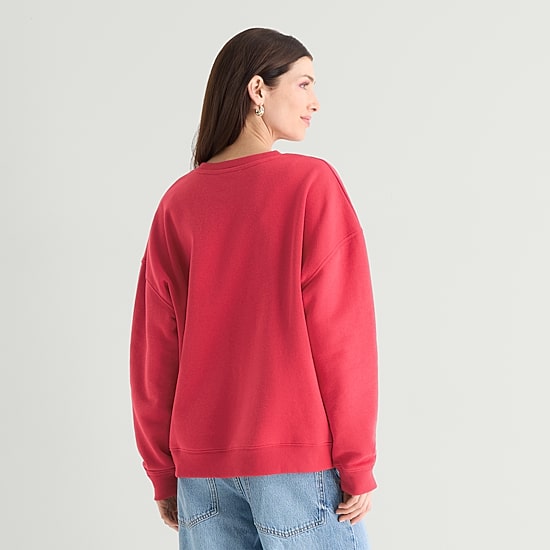 Jingle Ball Womens Crew Neck Long Sleeve Sweatshirt