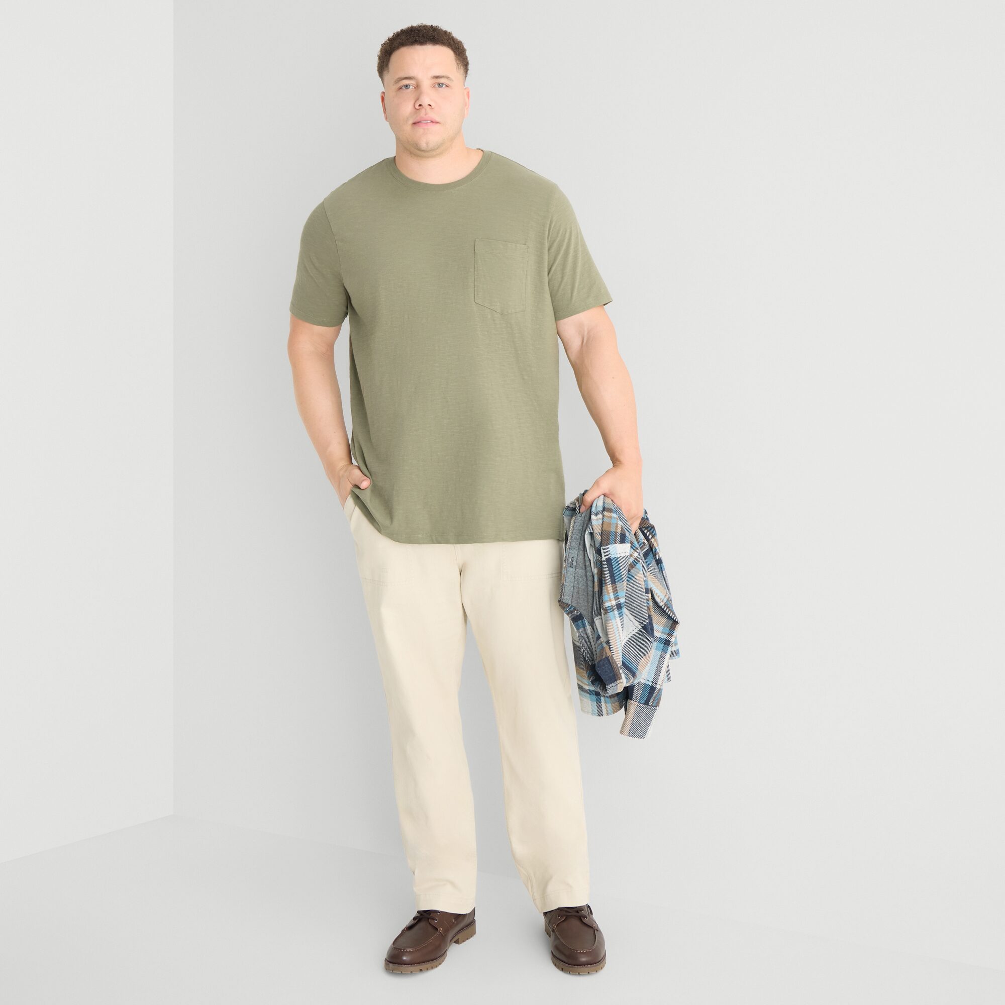 mutual weave Mens Crew Neck Short Sleeve Big and Tall T-Shirt