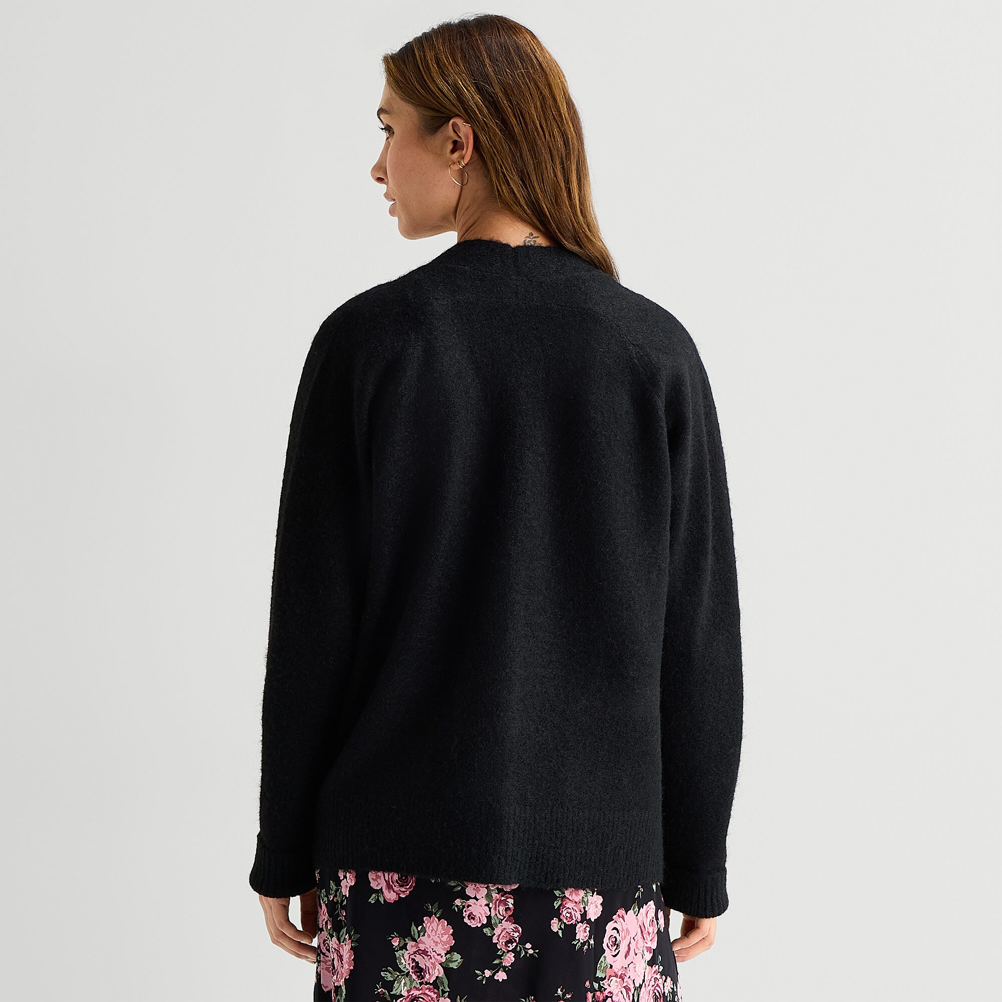 A.N.A Womens V Neck Long Sleeve Button Tall Cardigan