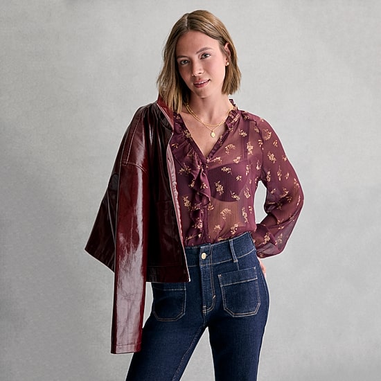 A.N.A Womens Faux Leather Lightweight Jacket