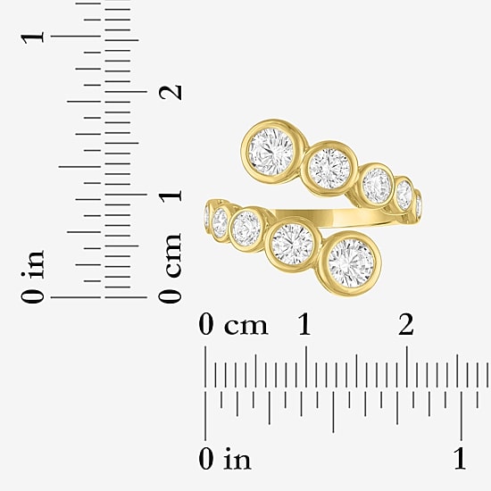 Diamond Addiction (G-H / Si2- I1) Womens 2 CT. T.W. Lab Grown White Diamond 10K Gold Cocktail Ring