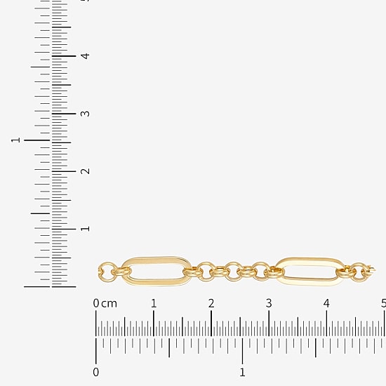 Bonded Brilliance Womens 14K Gold Bonded With Sterling Silver 18 Inch Link Chain Necklace