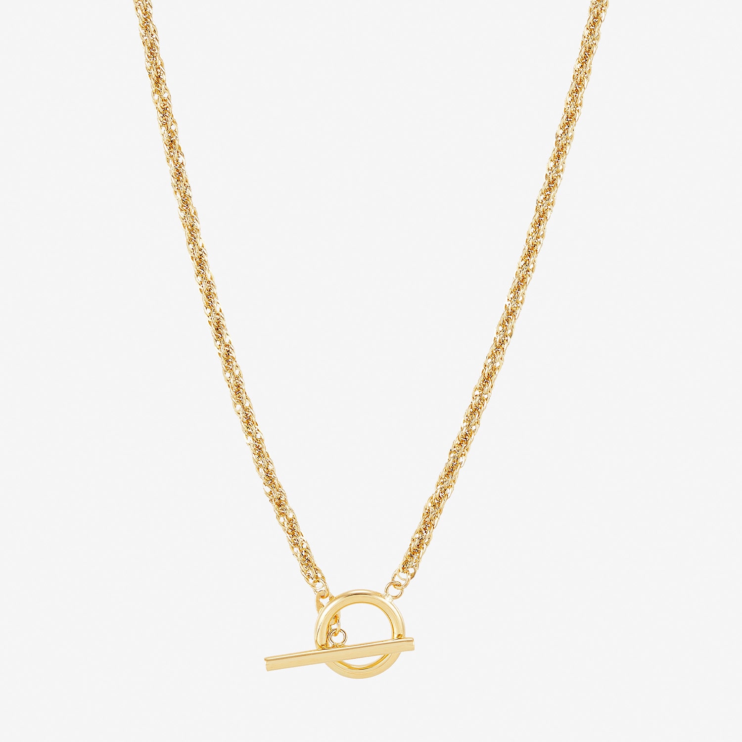 Womens 10K Gold 18 Inch Chain Necklace