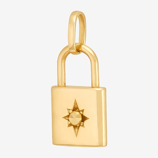Womens 10K Gold Star Pendant