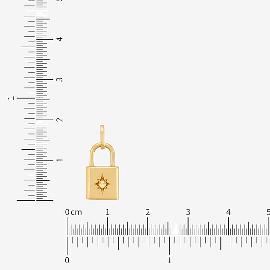 Womens 10K Gold Star Pendant
