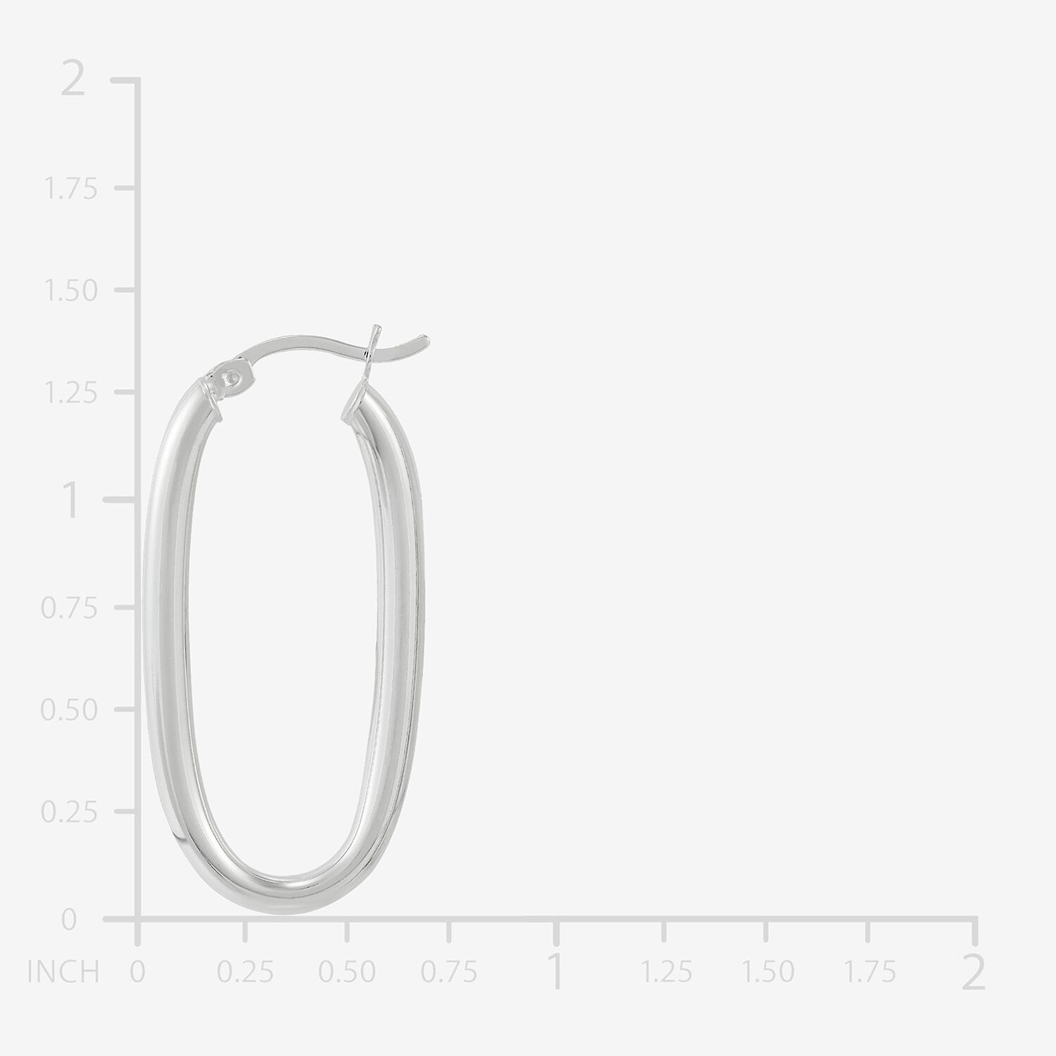 Silver Addiction Womens Sterling Silver 35mm Hoop Earrings