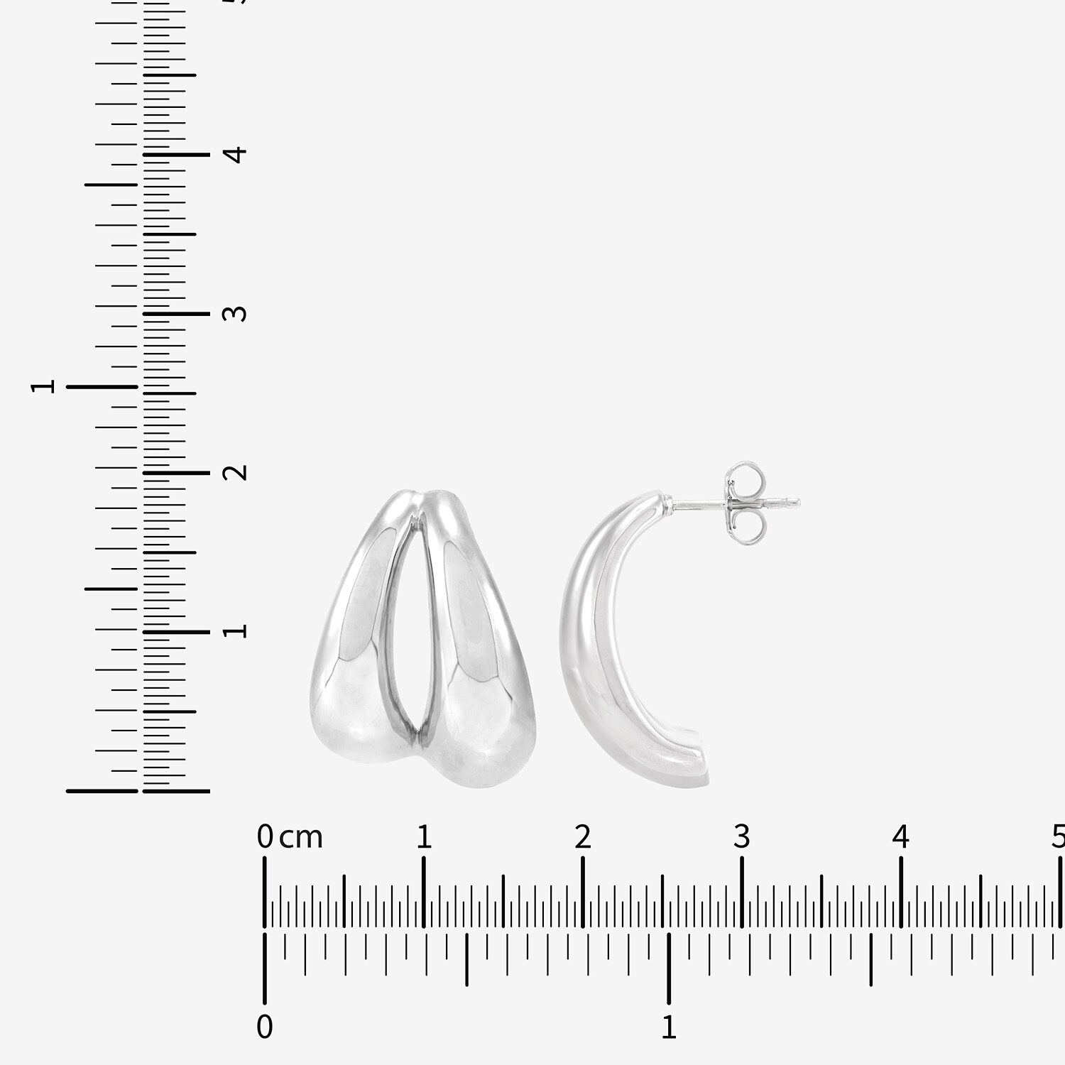 Silver Addiction Womens Sterling Silver 26mm Hoop Earrings
