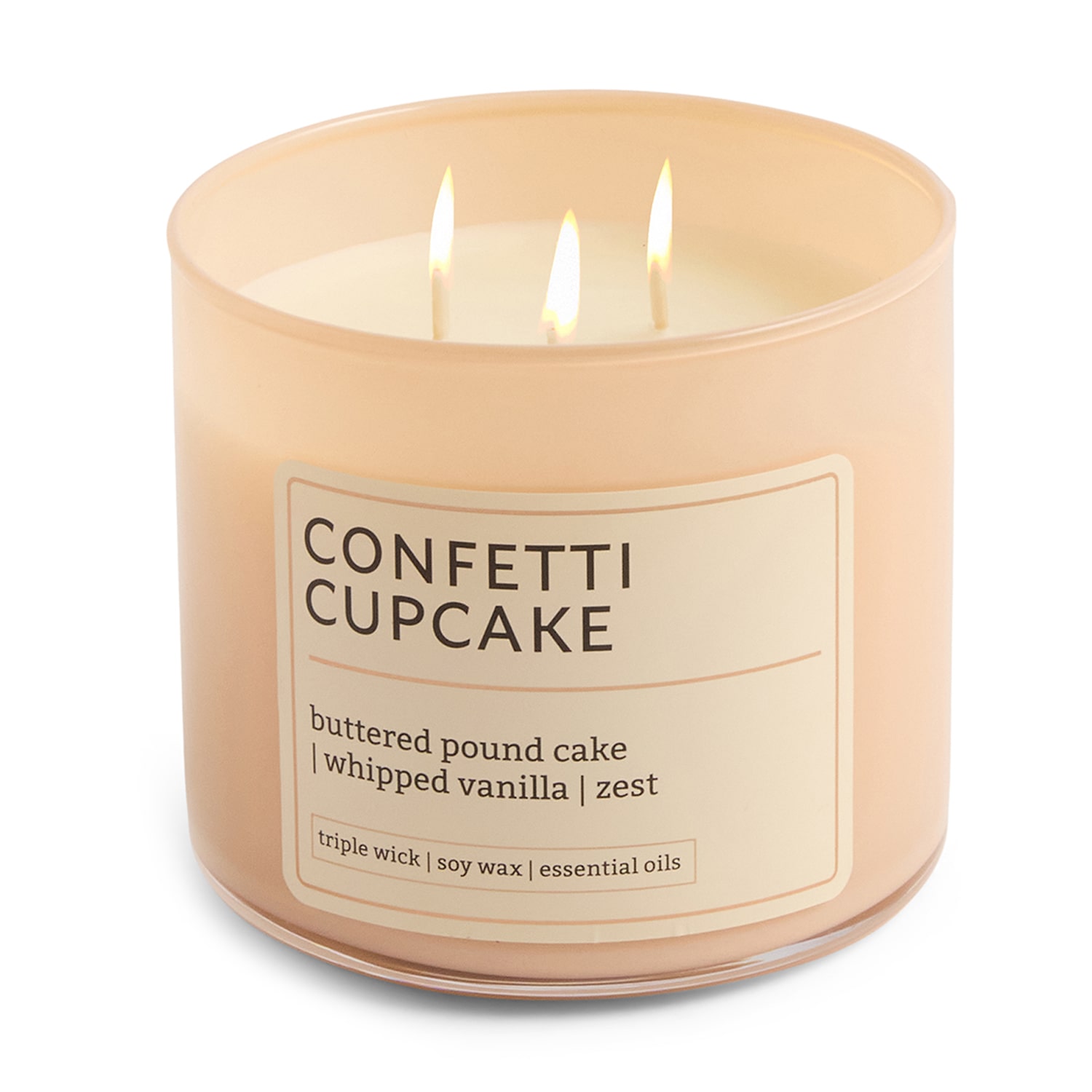 Distant Lands 14oz Confetti Cupcake 3-Wick Scented Jar Candle