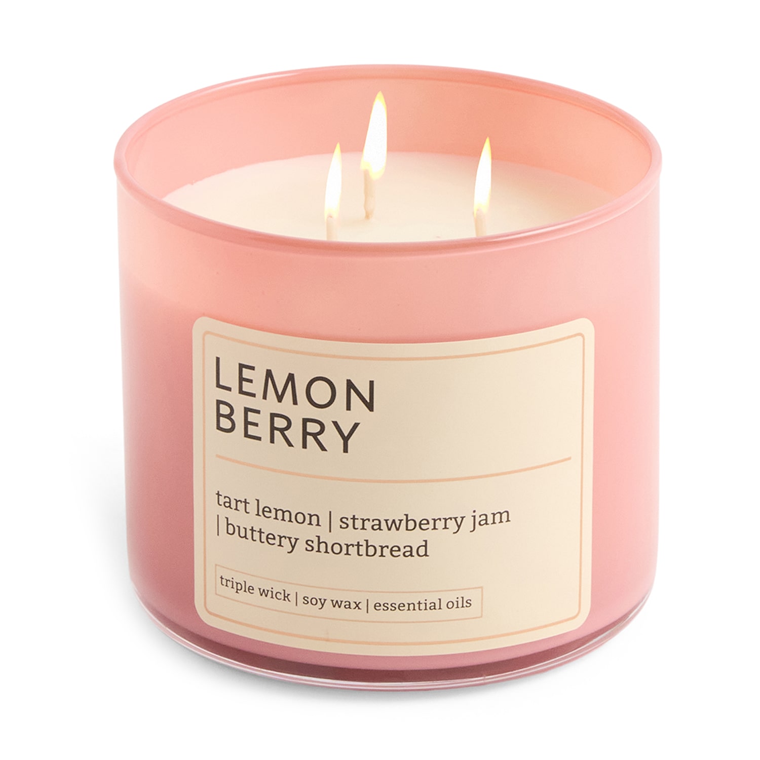 Distant Lands 14oz Lemon Berry 3-Wick Scented Jar Candle