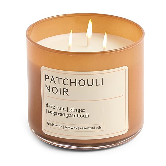 Distant Lands 14oz Patchouli Noir 3-Wick Scented Jar Candle