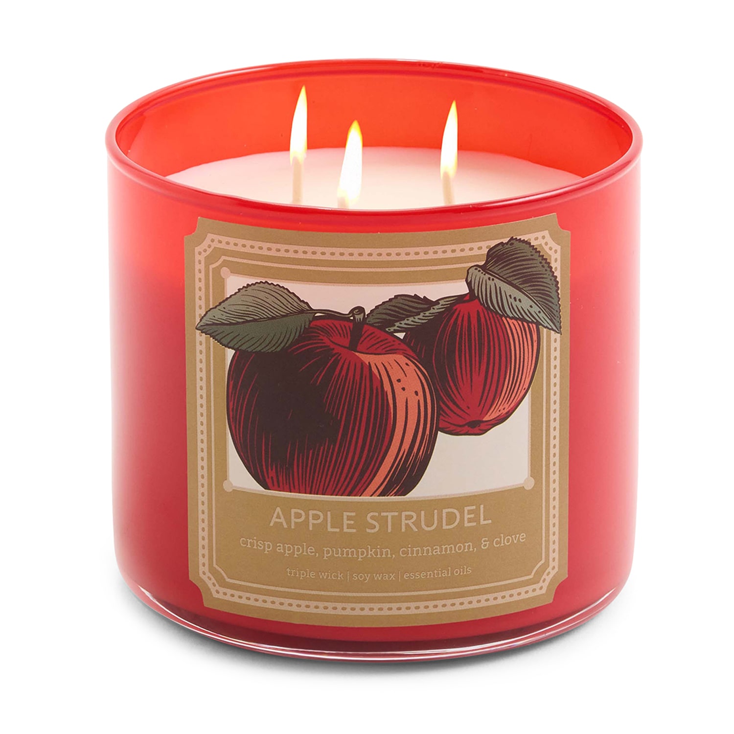 Distant Lands Apple Strudel 3-Wick Scented Jar Candle