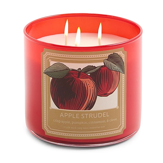 Distant Lands Apple Strudel 3-Wick Scented Jar Candle
