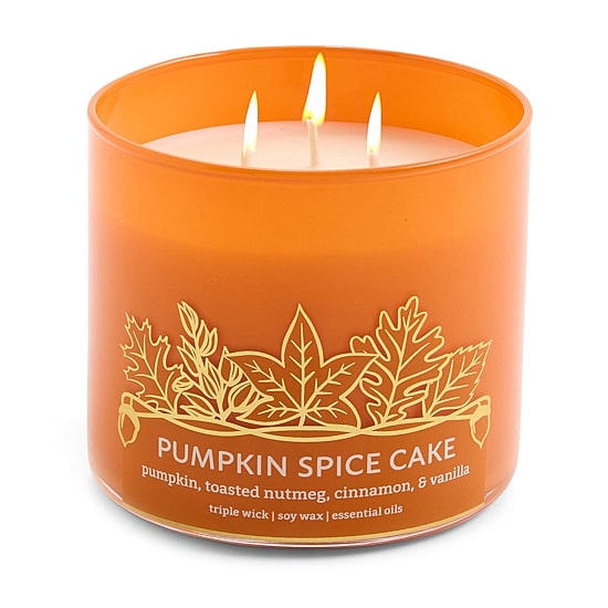 Distant Lands 14oz Pumpkin Spice Cake 3-Wick Scented Jar Candle