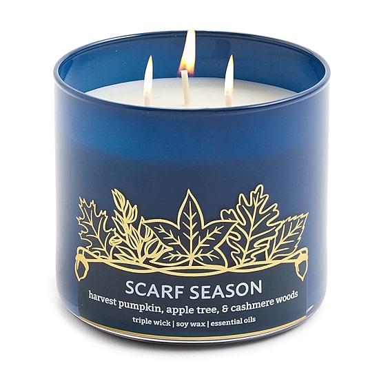 Distant Lands 14oz Scarf Season 3-Wick Scented Jar Candle