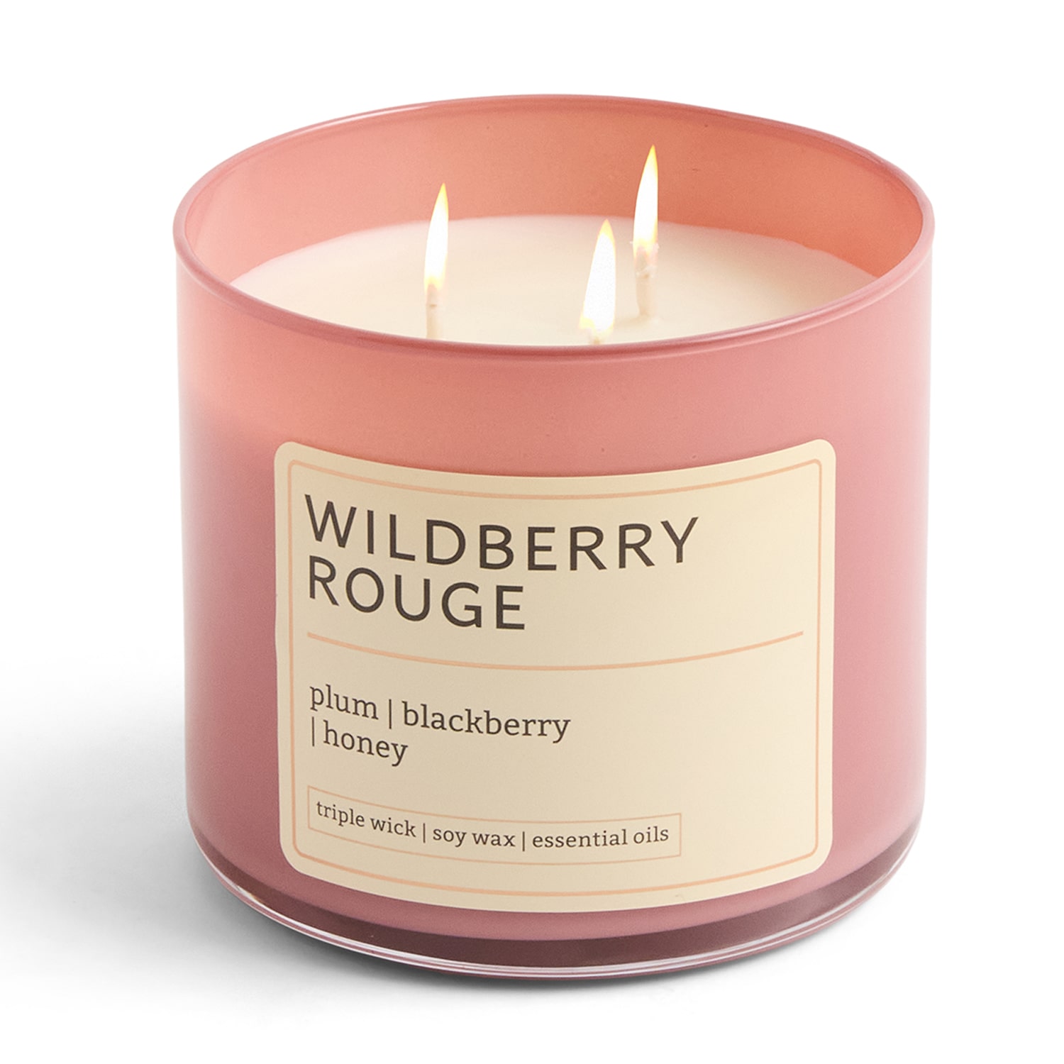 Distant Lands 14oz Wildberry Rouge 3-Wick Scented Jar Candle