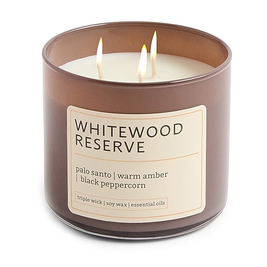 Distant Lands 14oz Whitewood Reserve 3-Wick Scented Jar Candle
