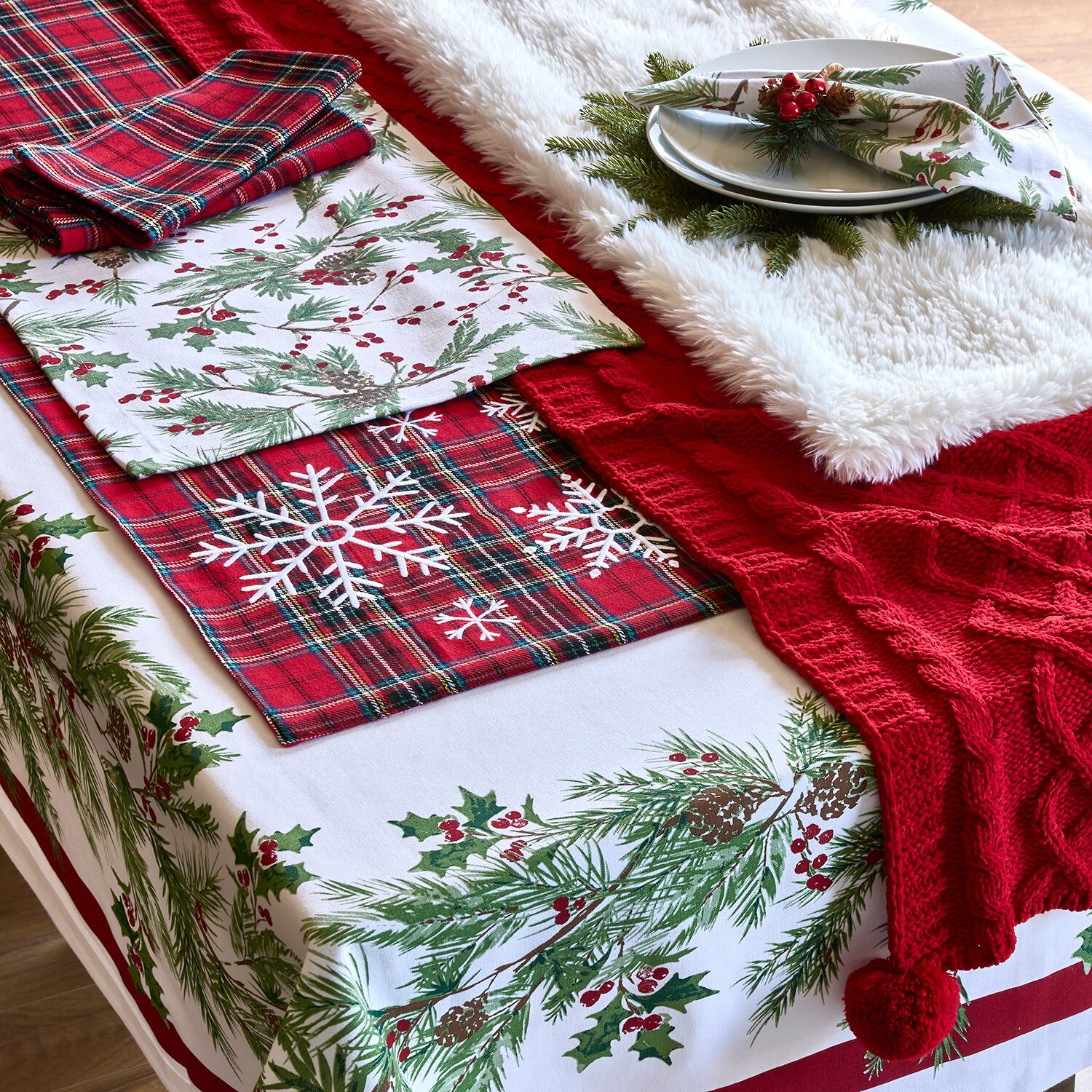 North Pole Trading Co. Plaid Placemat