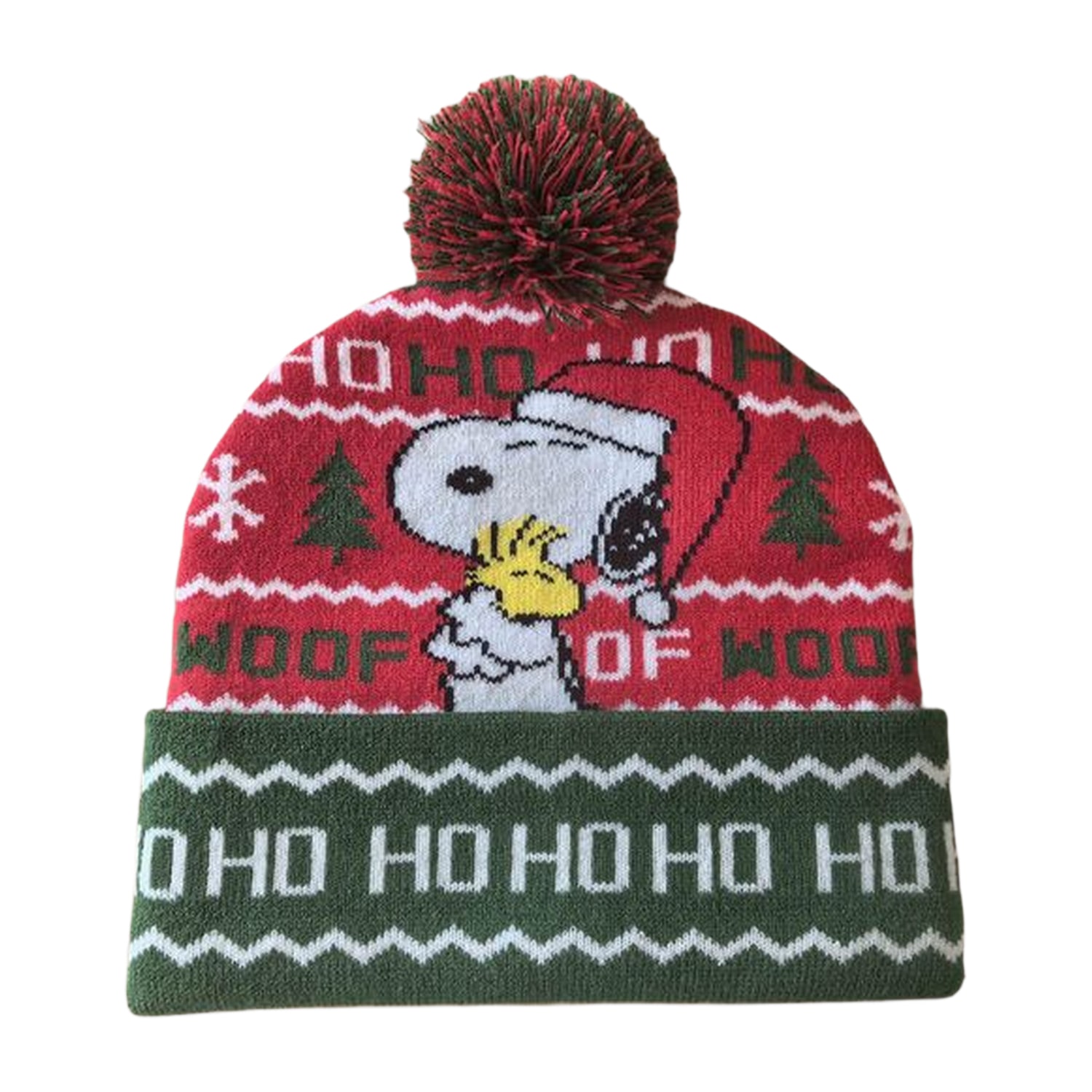 Peanuts Mens Snoopy & Woodstock Beanie