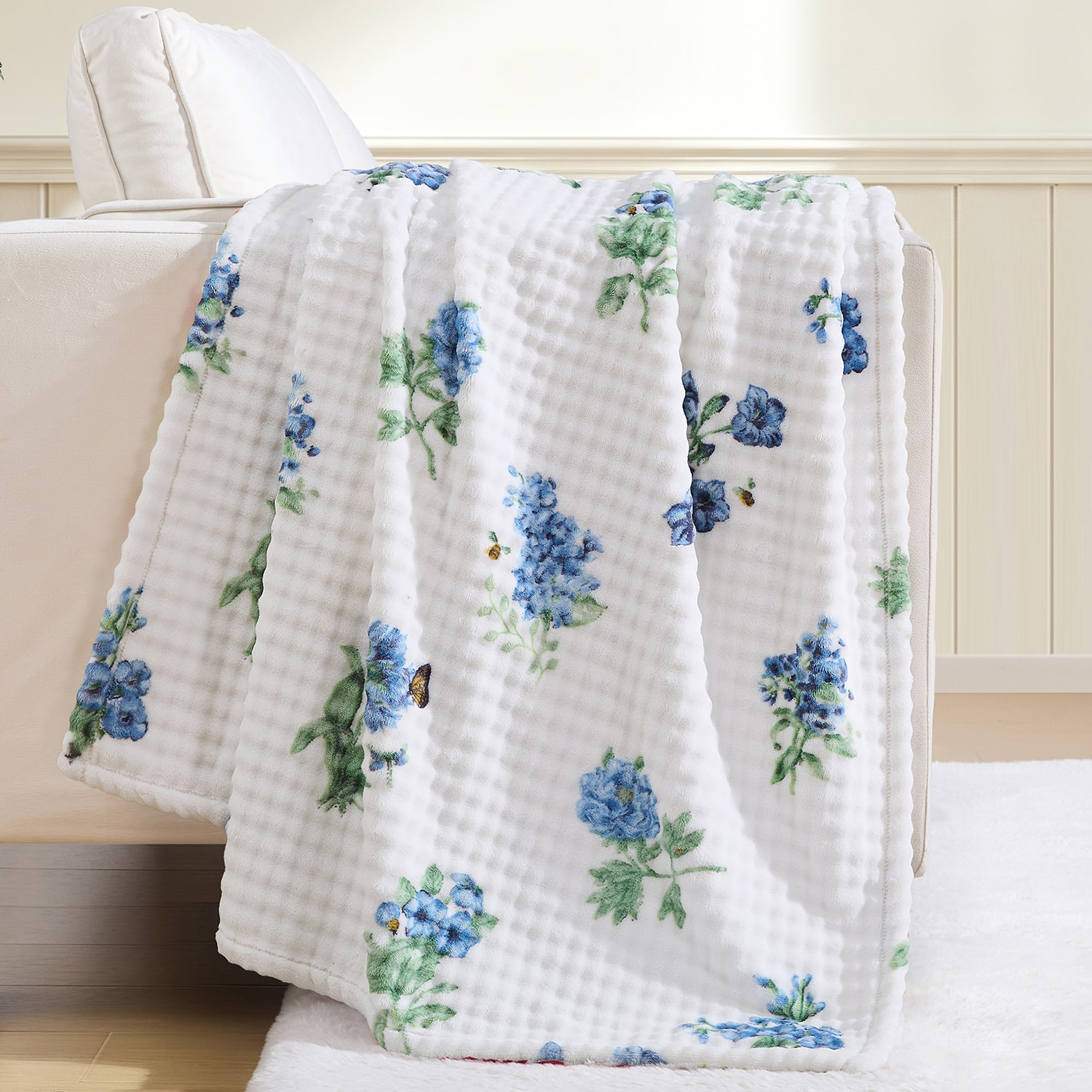 Lenox Printed Bubble Plush Throw