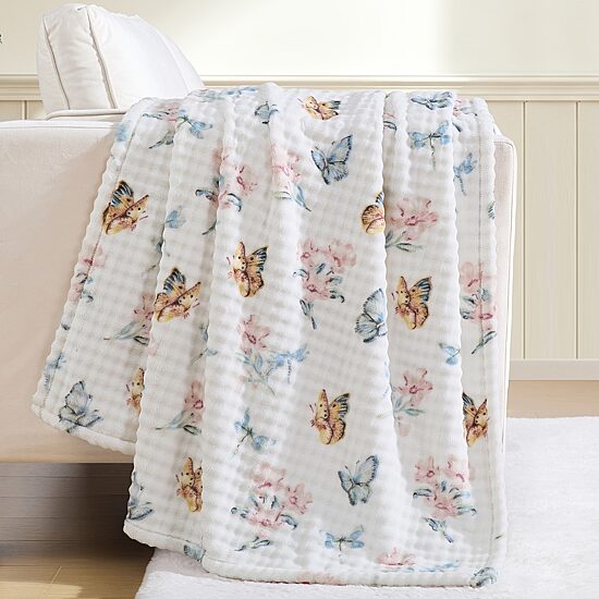 Lenox Printed Bubble Plush Throw