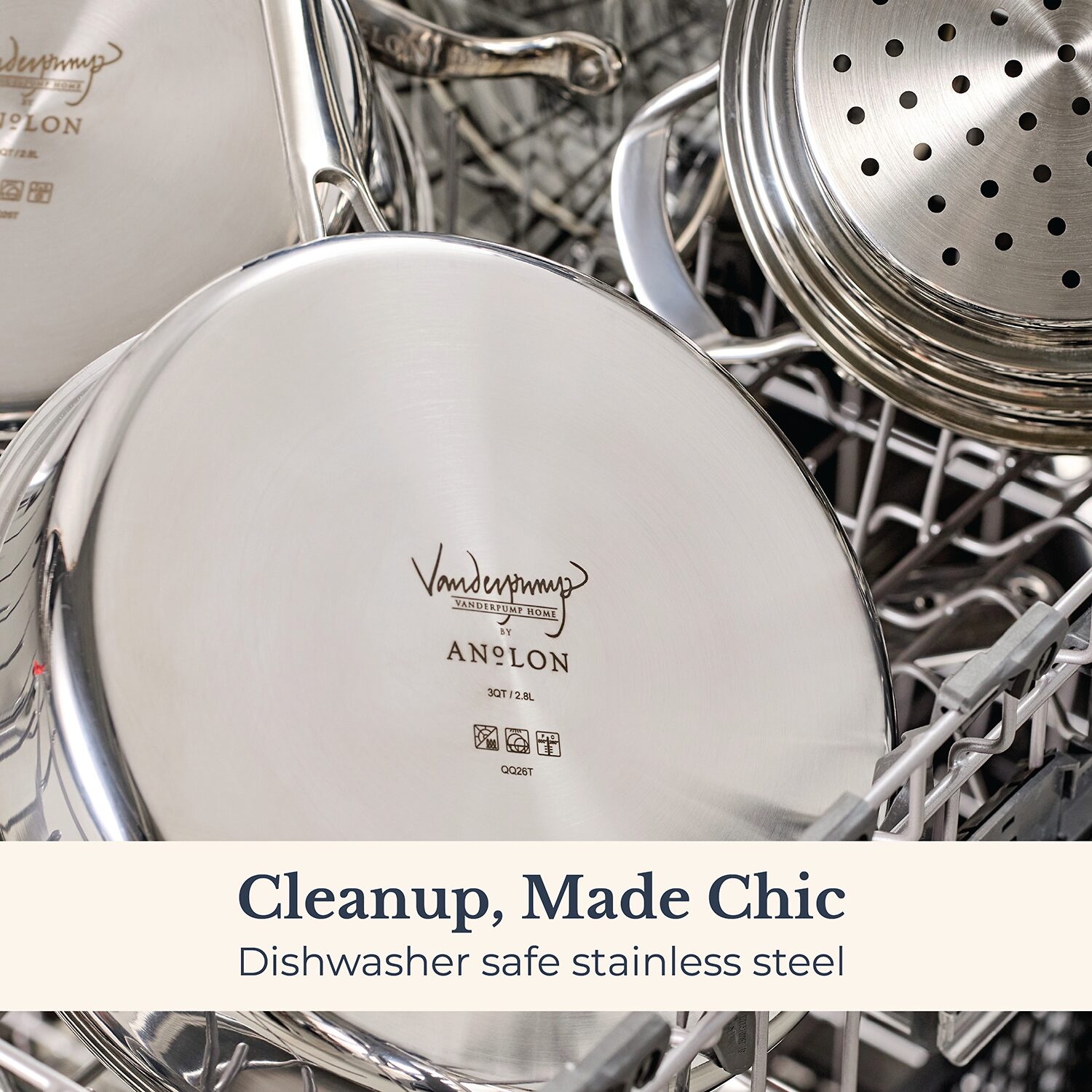 Anolon Everlast Tri-Ply 3 Qt 2-pc. Sauce Pan