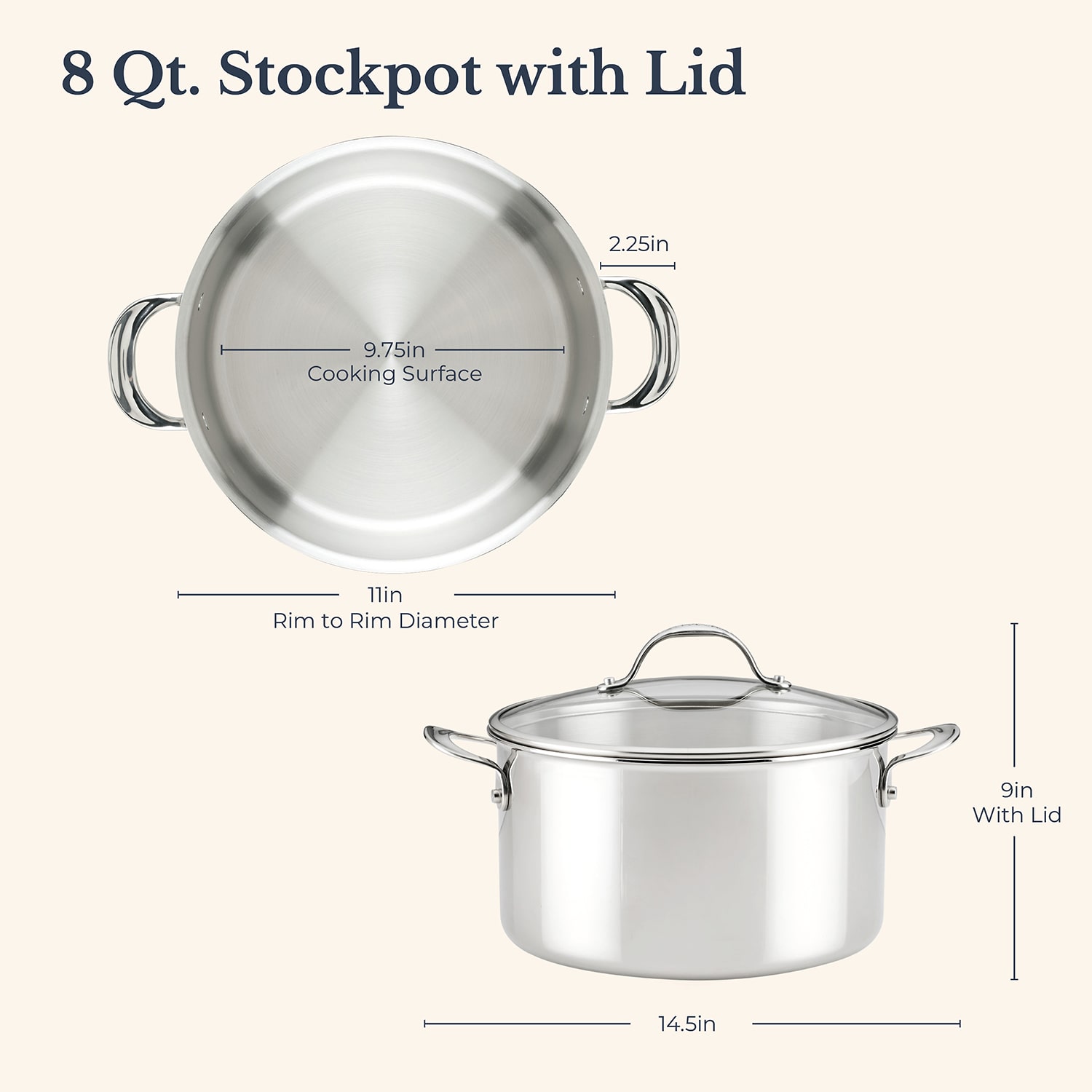 Anolon Everlast Tri-Ply 8 Qt Stockpot