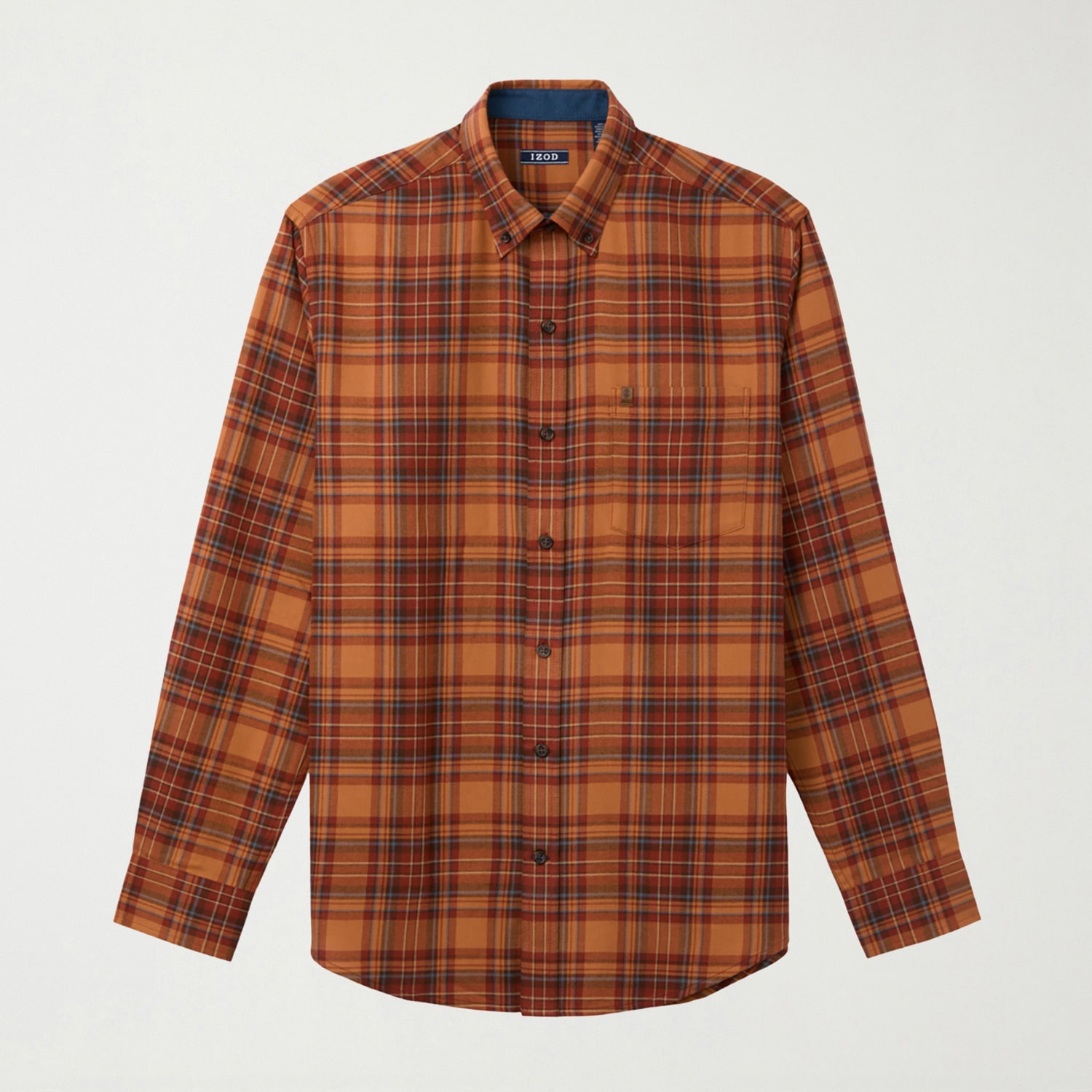 IZOD Stratton Mens Long Sleeve Regular Fit Flannel Shirt