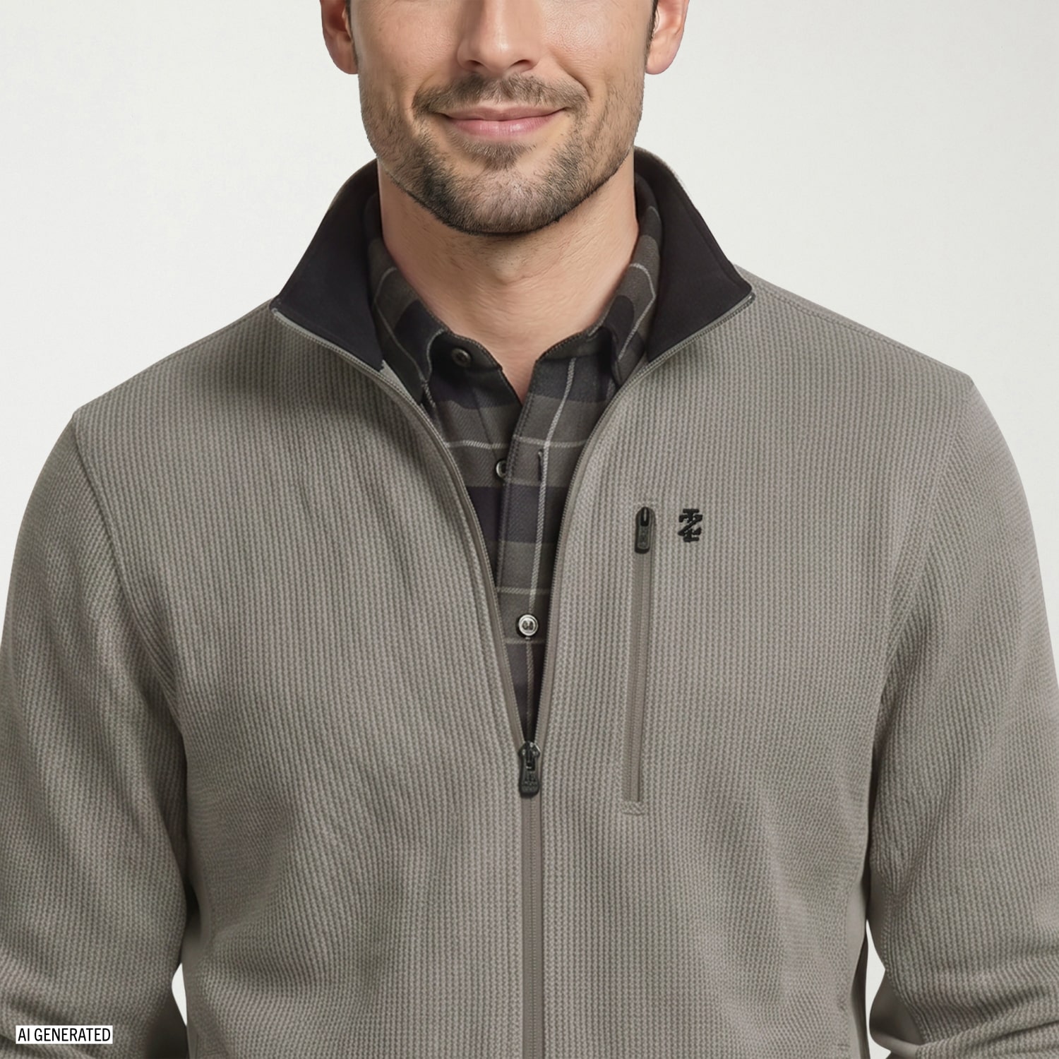 IZOD Advantage Performance Mens Fleece Lightweight Jacket