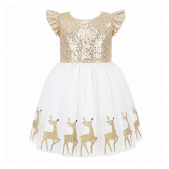 Lilt Toddler Girls Short Sleeve Flutter A-Line Dress