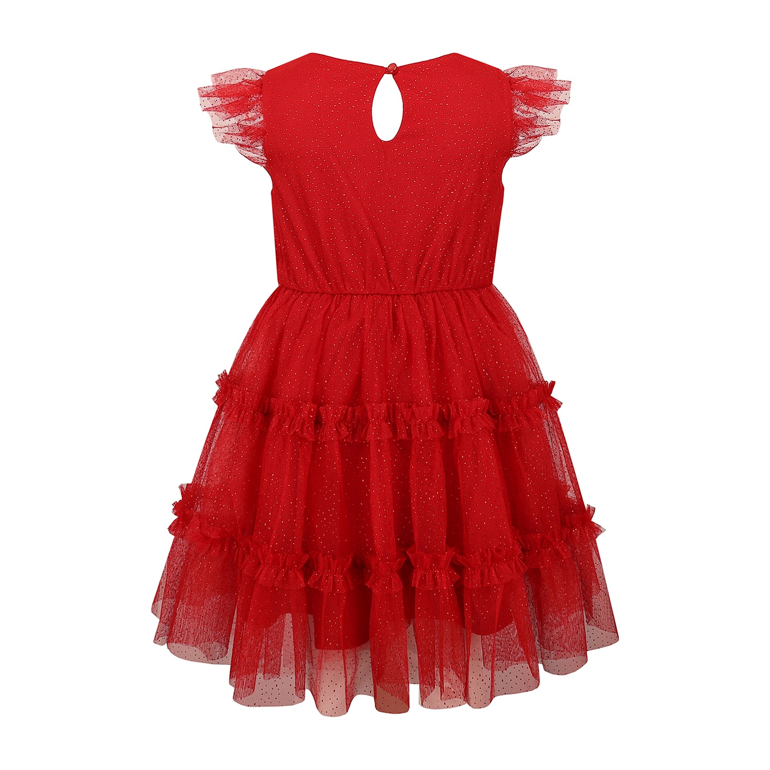 Lilt Little & Big Kid Girls Flutter Short Sleeve Tutu Dress