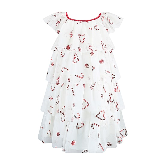 Lilt Little & Big Kid Girls Flutter Short Sleeve A-Line Dress