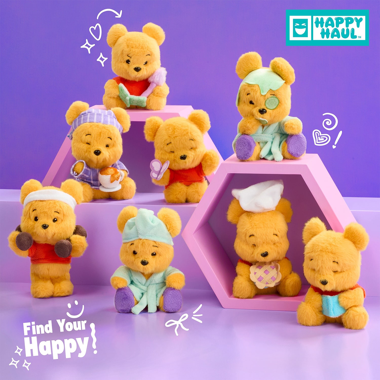 Disney Collection Happy Haul Hunny Hugs Pooh Bear Plush Blind Box