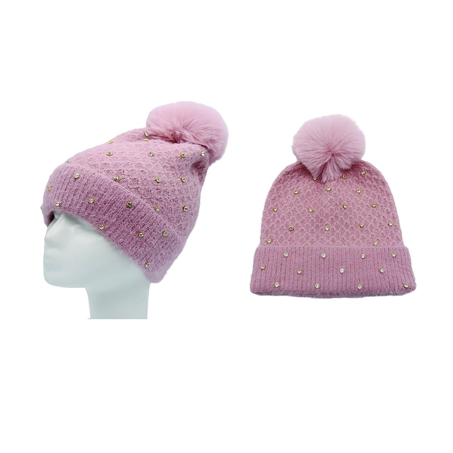 Nanette Lepore Metallic Dot Detail Womens Beanie