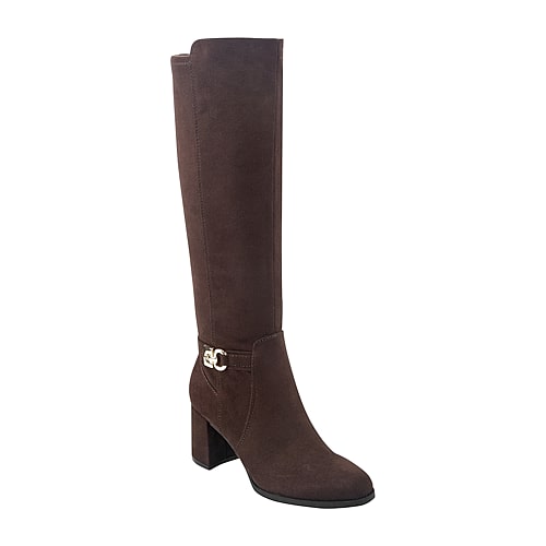 Unisa Womens Gevie Block Heel Dress Boots In Brown