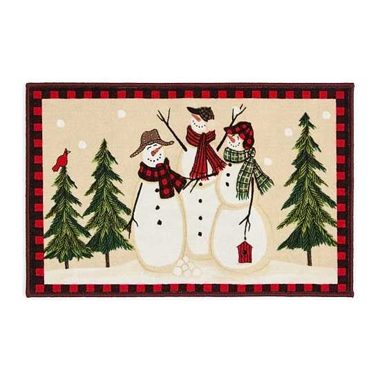 Avanti Snowman Gathering Bath Rug